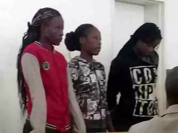 Photo:- 3 Young Women Arrested For Allegedly Raping A Pastor, Say They Want To See If His Body Will Move Or Not